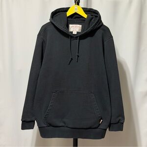 Filson black thick hoodie faded size extra large